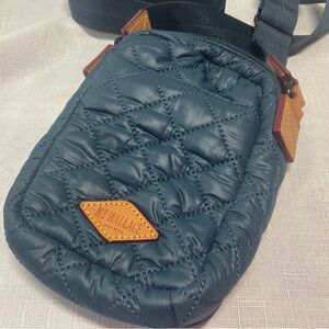 MZ Wallace Quilted Navy Crossbody Bag